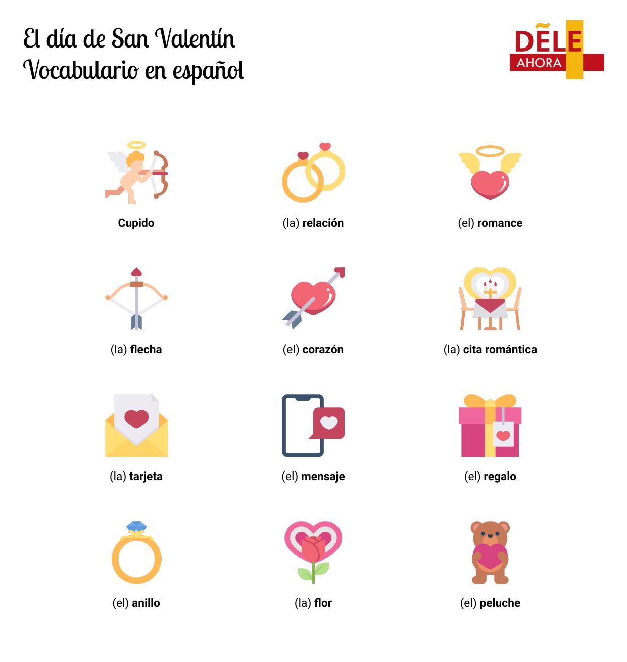 Vocabulario de San Valentín - ProfedeELE